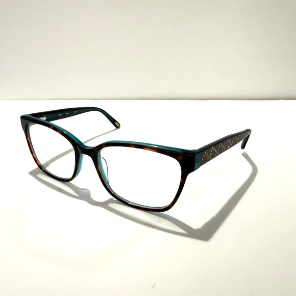 XOXO Cat Eye Eyeglasses Tortoise & Teal | Women’s Designer Frames 54-17-135 - Picture 2 of 11